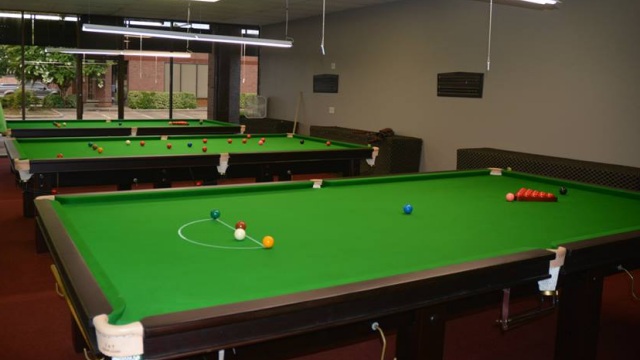 Inside of the 147 Snooker Club pictured on opening day - Photo courtesy of Syed Hassan