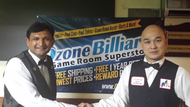The 2014 United States National Snooker Championship finalists, Ajeya Prabhakar (pictured left) and Raymond Fung - Photo  SnookerUSA.com