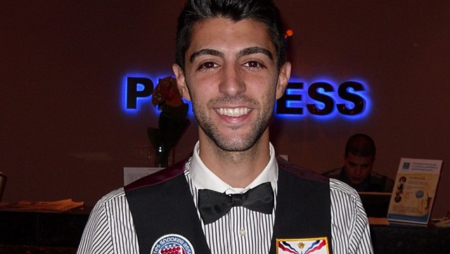 Number one seed for the 2014 United States National Snooker Championship, Sargon Isaac - Photo  SnookerUSA.com