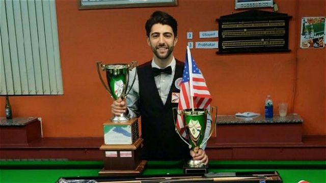 The defending United States National Snooker Champion, Sargon Isaac, who won his second title at the Prince Snooker Club in Brooklyn, New York, last year - Photo  SnookerUSA.com