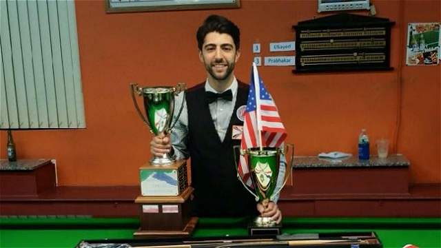 The 2015 United States National Snooker Champion, Sargon Isaac - Photo  SnookerUSA.com