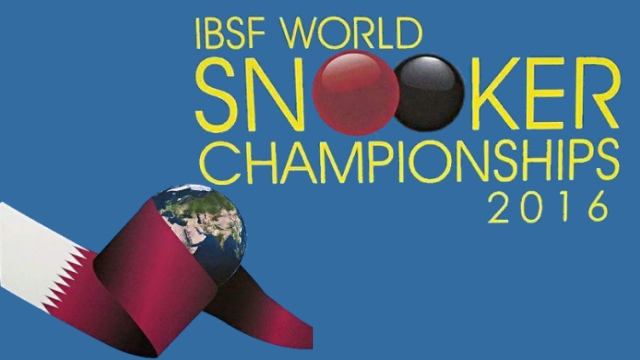 2016 IBSF World Snooker Championships. Doha, Qatar. November 18-29