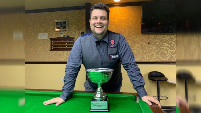 The 2019 Pan American Snooker Champion, Igor Figueiredo - Photo courtesy of PABSA