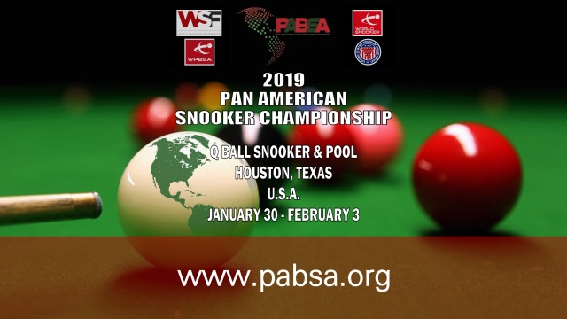 2019 Pan American Snooker Championship - Q Ball Snooker & Pool, Houston, Texas. January 30 - February 3