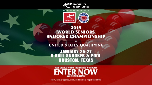 2019 World Seniors Snooker Championship - United States Qualifying. Q Ball Snooker & Pool, Houston, Texas. January 25-27