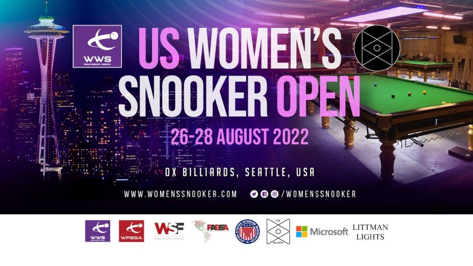 2022 Women's Snooker Open sponsored by Microsoft and Littman Lights - OX Biliards, Seattle. August 26 - 28