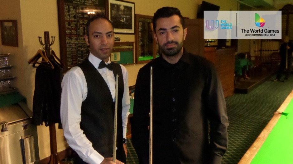 Ahmed Aly Elsayed (left) pictured with Renat Denkha