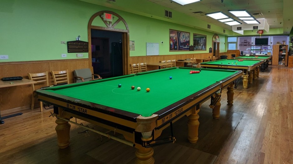 A view inside the Chicago Snooker Academy - Photo courtesy of Tom Tan