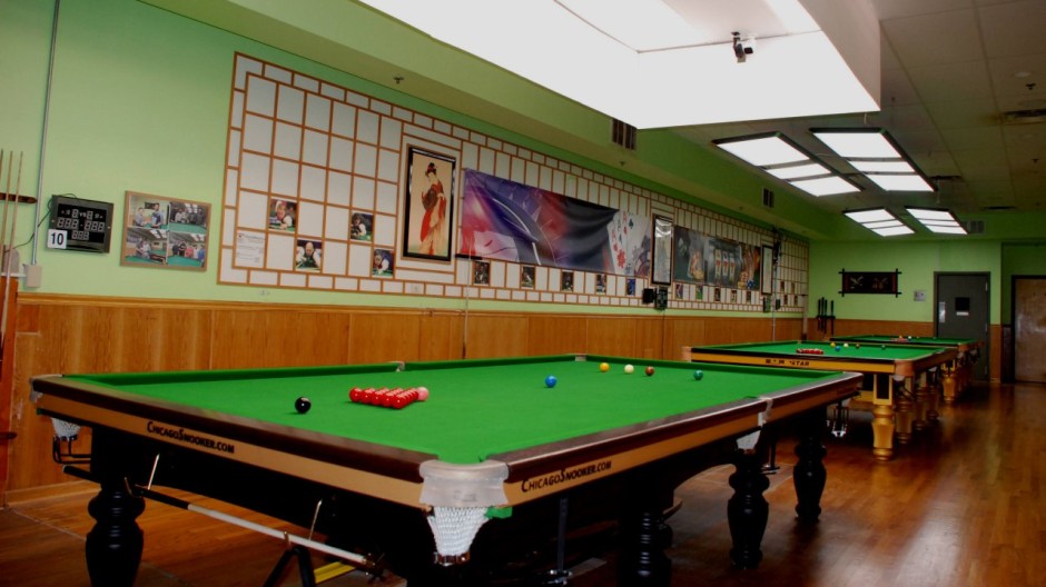 A view inside the Chicago Snooker Academy - Photo courtesy of Tom Tan