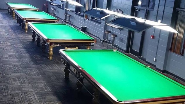 Snooker tables in The Corner Bank - Photo courtesy of The Corner Bank