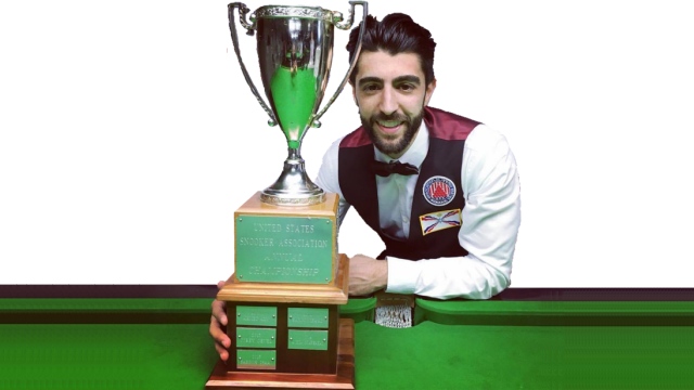 The 2016 United States National Snooker Champion, Sargon Isaac - Photo  SnookerUSA.com