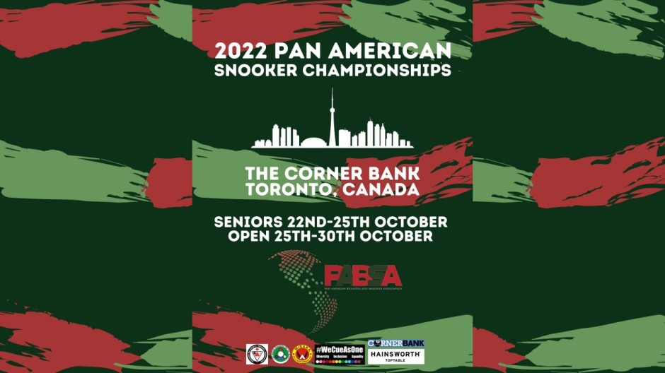 2022 Pan American Snooker Championships - The Corner Bank, Toronto, Canada. October 22 - 30
