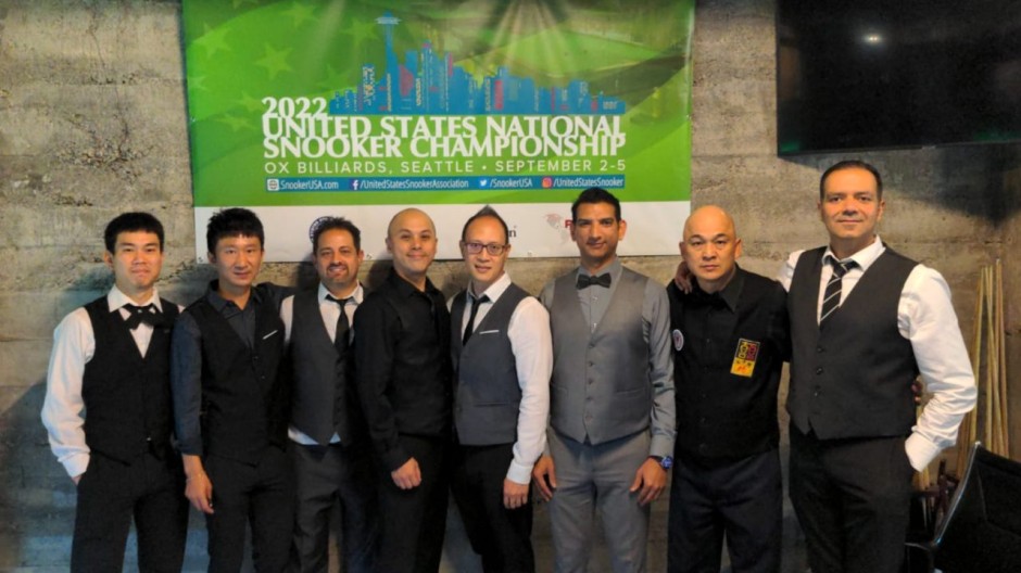 The quarterfinalists. From left to right: Cheang Ciing Yoo, Jacky Wei, Romil Azemat, Steven Wong, John Poon, Arif Mahmood, Raymond Fung & Dharma Hemnani