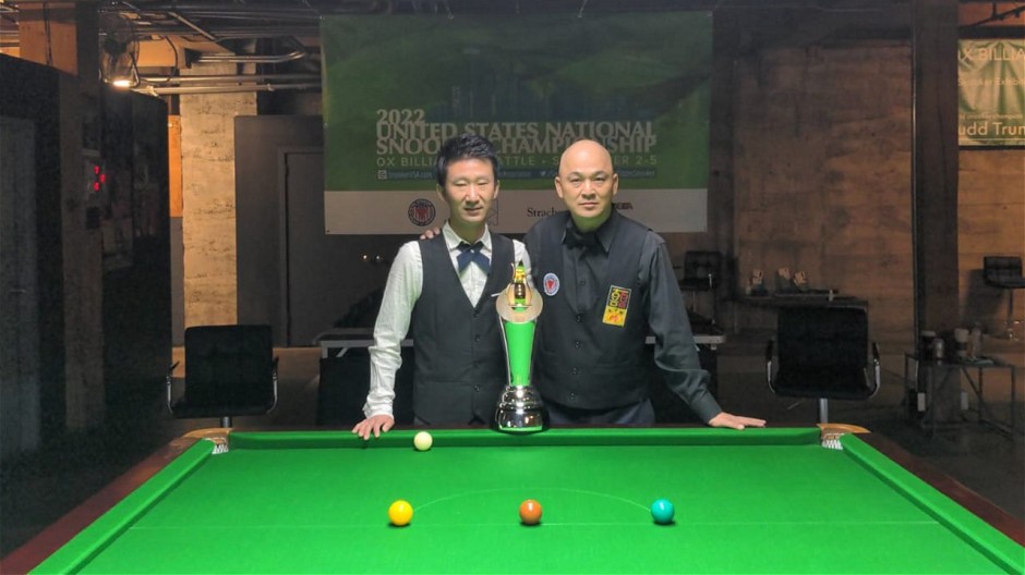 First semifinal match players: Jacky Wei (left) and Raymond Fung