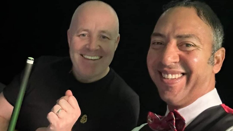 Ahmed Aly Elsayed meets the four-time World Champion John Higgins at the British Open