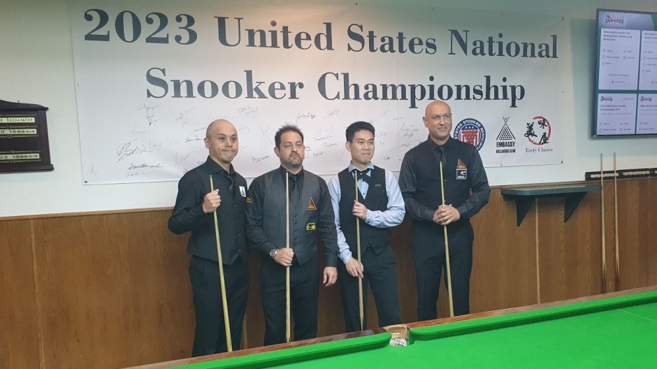 The semifinalists (pictured left ro right) Steven Wong, Romil Azemat, Cheang Ciing Yoo and Daren Mark Taylor