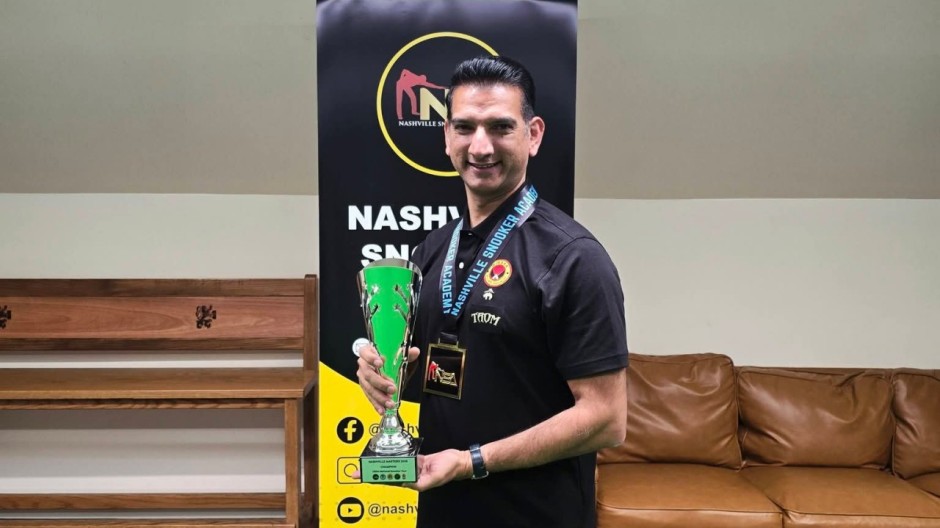 The winner of the 2026 Nashville Masters, Event 5 of the 2026 USSA National Tour, Arif Mahmood